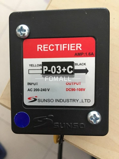 その他 PV-2000  POOYAN SUNSO P-03 1.6A AC200~240V DC90~108V Motor Brake Rectifier