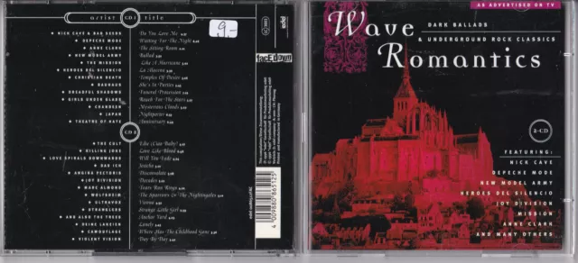 V.A. - Wave Romantics (Nick Cave & Bad Seeds, Depeche Mode...) 2xCD Facedown