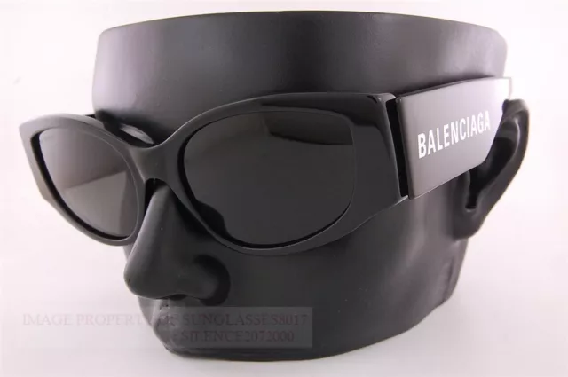 Brand New Balenciaga Sunglasses BB 0258/S-001 Black/Grey For Women