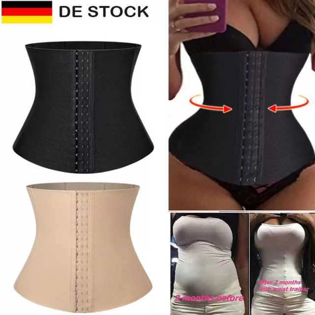 Damen Dessous Taillen Shaper Korsett Corsage Waist Trainer Mieder Bauchweggürtel