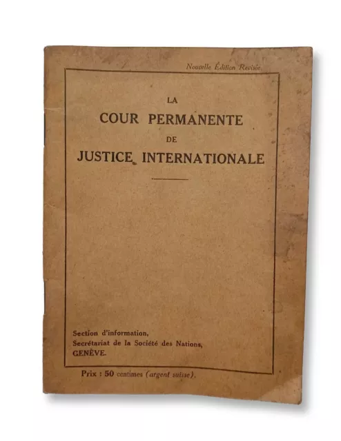 La Cour Permanente de Justice Internationale,revidierte Edition