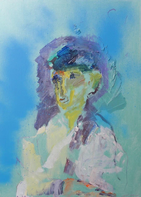 Ernesto TRECCANI (Milano 1920-2009) AUTORITRATTO con la MANO FERITA Nizza 1991 3