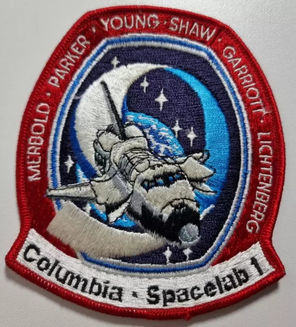 Original NASA Patch Aufnäher Space Shuttle Columbia Spacelab 1 STS-9  Young Shaw