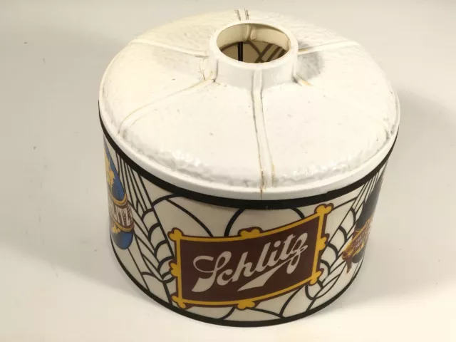 Schlitz Beer Lamp Shade Rare Plastic Sign Display Made In USA
