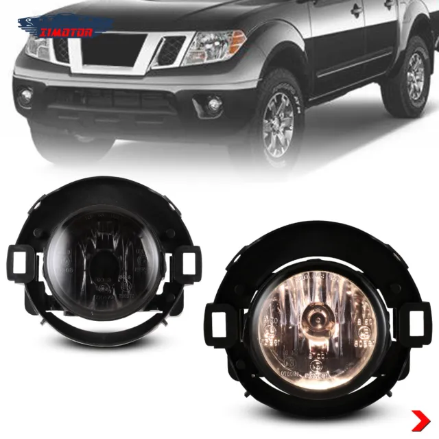Pair Fog Lights for 2010-2019 Nissan Frontier Driving Bumper Lamps Smoke Lens US