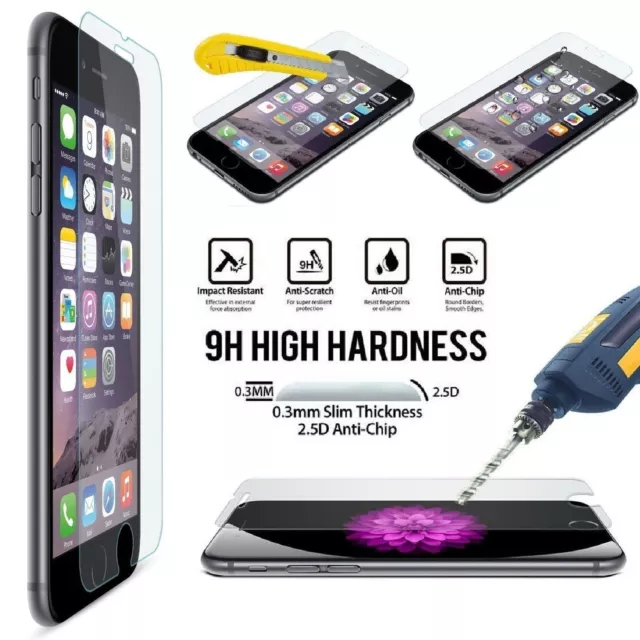 Pellicola Protettiva Per Apple Iphone 6 6S Vetro Temperato Tempered Glass Screen