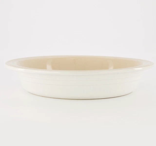 Plato de pastel blanco LE CREUSET 25 cm.