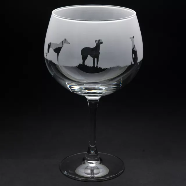 Greyhound | Dog Gin Glass | Engraved | Gift - Present