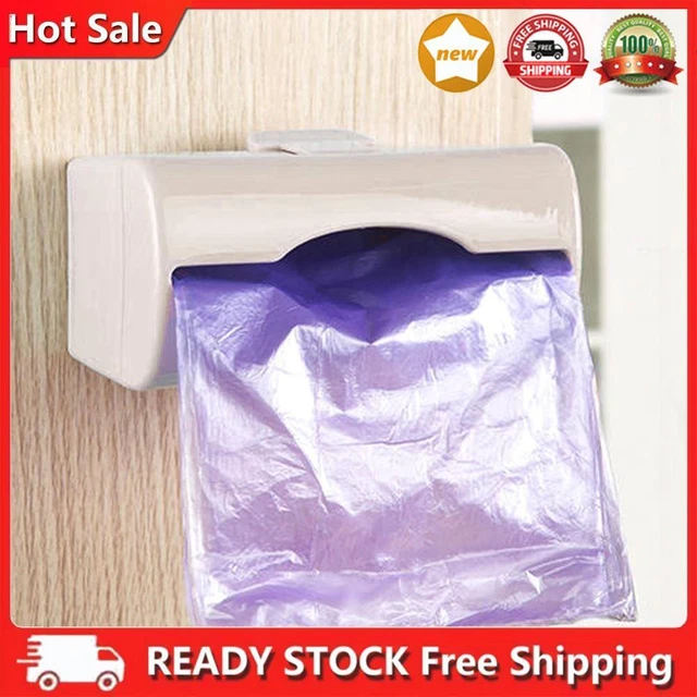 Plastic Bag Storage Box Home Kitchen Bathroom Wall Mount Plastic Trash Bag Storage B