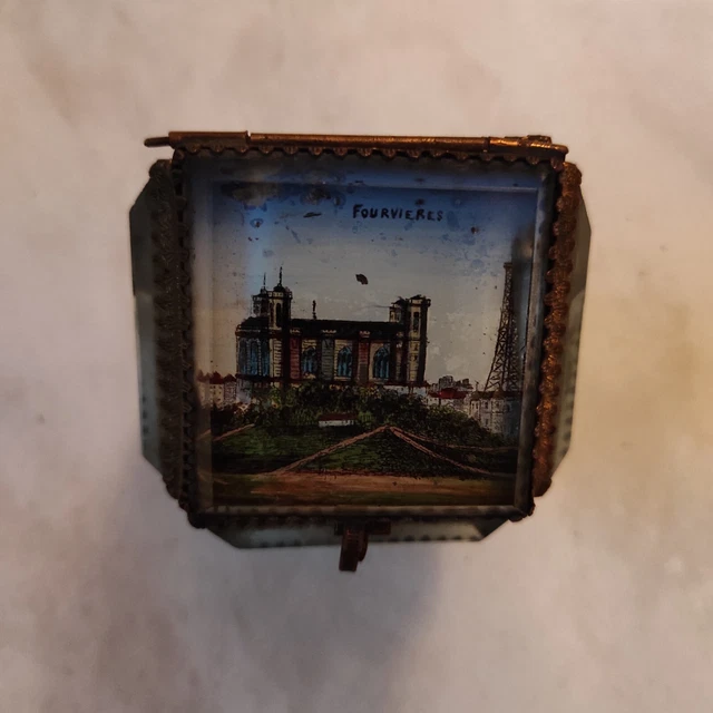 Verre Rond Biseauté Pour Boîte à Gâteau Ou à Bijoux - Diamètre 3 Pouces, Occasion