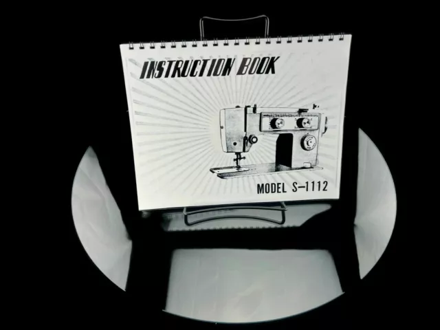 Elgin White Model S-1112 Sewing Machine Manual Instructions User Guide Copy