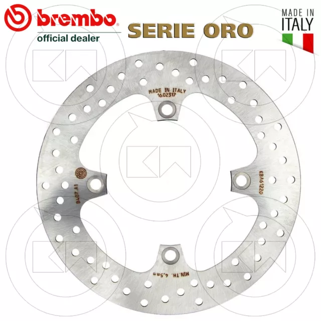 BREMBO SERIE ORO 68B407A1 DISCO FRENO POSTERIORE per SUZUKI BURGMAN 650 2003