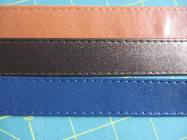 25 mm/1 pulgadas STEPHANOISE CORREA DE CUERO SINTÉTICO, CORREAS CINTURÓN BOLSAS PERRO 3 COLORES