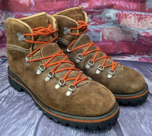 VINTAGE WOOD N STREAM WEINBRENNER Mountaineering Hiking Boots Men 11 Orange Lace 99.99 PicClick