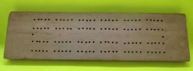 Vintage Wooden Cribbage Board