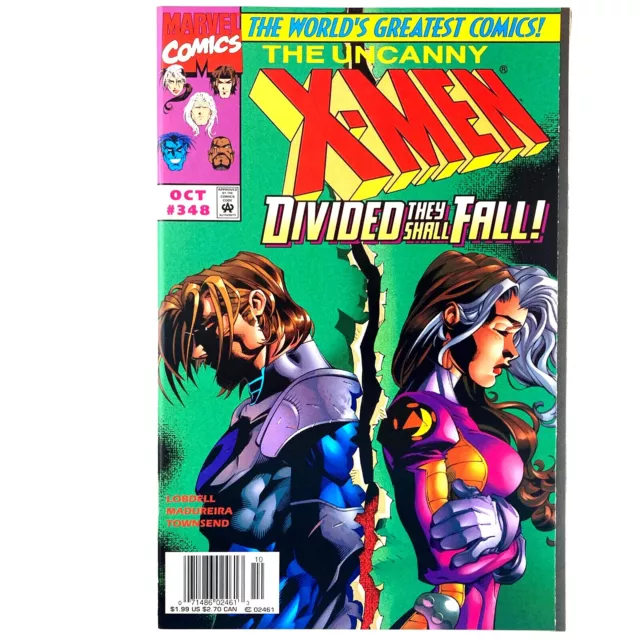 Uncanny X-Men #348 Marvel 1997 VF/NM Gambit Rogue Bishop Archangel Psylocke