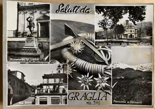 Cartolina Graglia Biella vedutine viaggiata