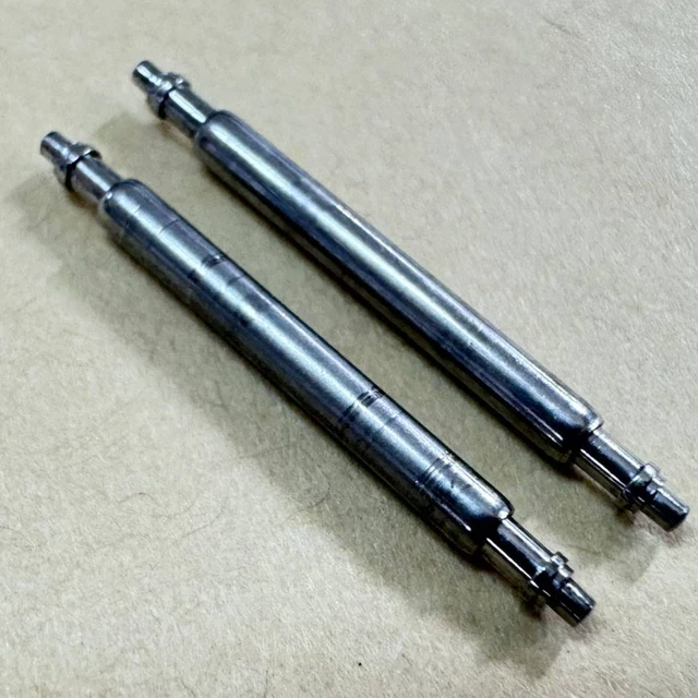 Lot De 2 Goupilles Télescopiques (barrettes à Ressort) 16 Mm - Diamètre 1.8 Mm - Acier Inoxydable - Pour Montre