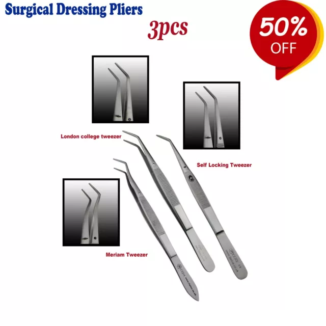 Chirurgical Pincettes Set Tissue Fermeture Dissection Pinces Coton & Habillement