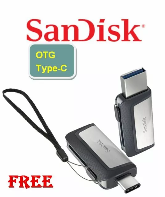 Lotto di chiavetta di memoria unità flash pen drive SanDisk 256 GB 128 GB 64 GB 32 GB OTG USB3.1 tipo C