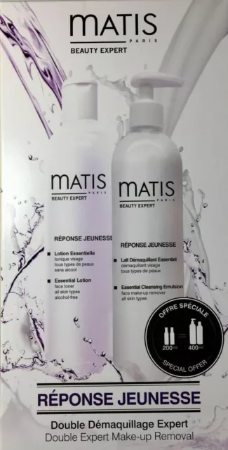 Double démaquillant Expert, Réponse Jeunesse, Matis, 400 ml