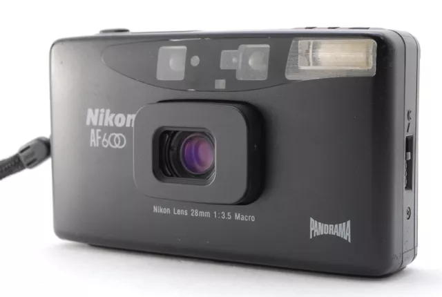 [EXC+5 w/strap] Nikon AF600 Black Panorama 35mm Point & Shoot Film Camera Japan