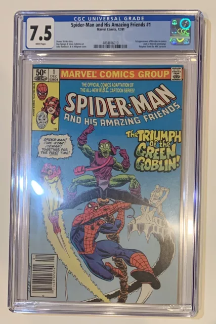 (1981) Spiderman And His Amazing Friends #1 1St Appearance Firestar! Cgc 7.5 Wp