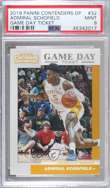 2019 Contenders Draft Picks Game Day Tickets Admiral Schofield PSA 9 Rookie RC
