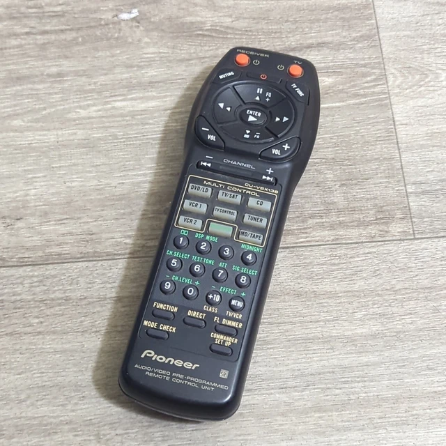 Pioneer CU-VSX138 Audio/Video Pre-Programmed Remote Control