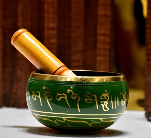 DSH Singing Bowl Tibetan Buddhist Prayer Instrument(3.5 inch) With Wooden Stick.