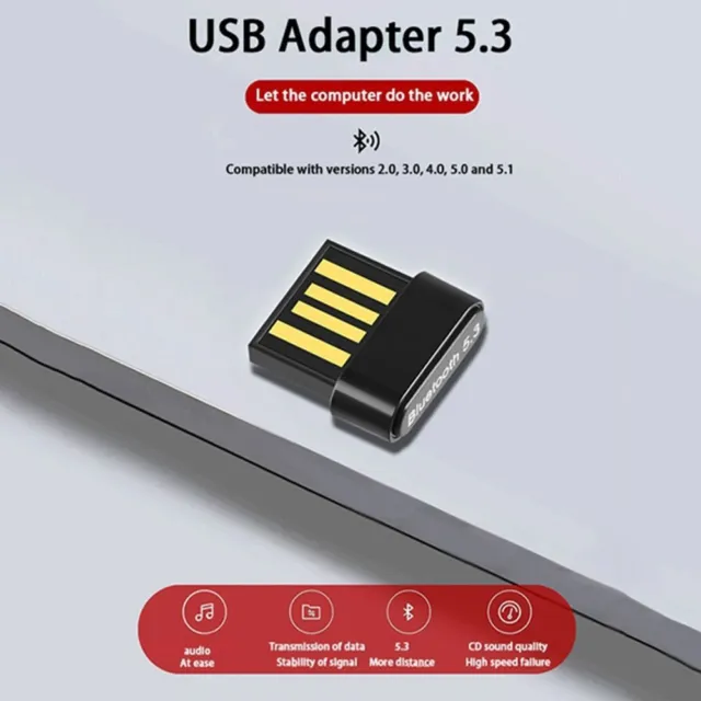 AUDIO SPEAKER BT Dongle Bluetooth 5.3 Adapter USB Receiver Transmitter  Wireless $14.87 - PicClick AU