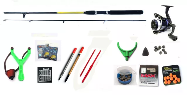 STARTER COARSE & Float fishing kit/ set Rod Reel ,floats, shot ,catapult  £28.43 - PicClick UK