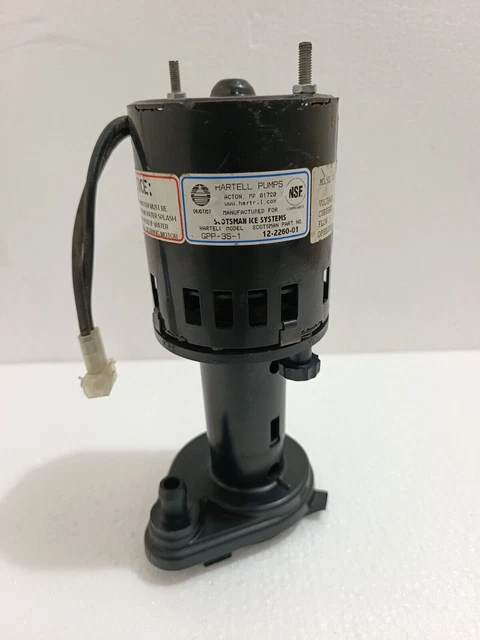 thumbnail interactive-video image 1 of OEM Scotsman Water Pump 12-2586-21 / 12258621 – 120 Volt, Genuine Scotsman Ice Machine Part 1 of 4