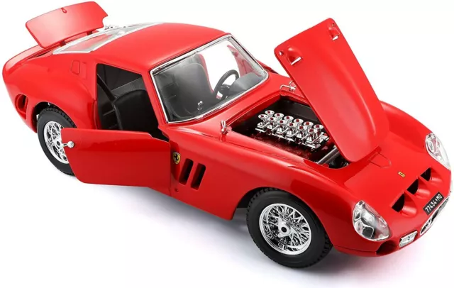 Bburago FERRARI F 250 GTO RED ORIGINAL Modellino Die Cast 1:18 Collezione 16602 3