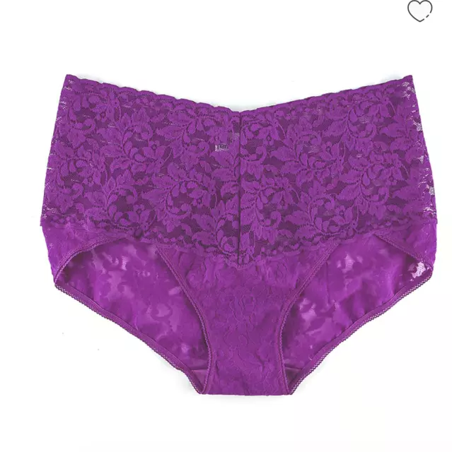 NEW Hanky Panky  Signature Lace Retro V-Kini  Twilight Purple  Size  S