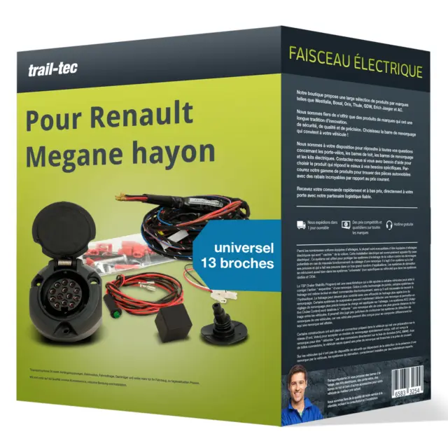Faisceau universel 13 broches pour RENAULT Megane hayon III BZ0 trail-tec TOP
