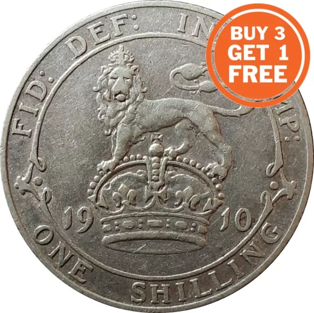 Silver Shilling Edward Vii Coin Choice Of Year 1902 To 1910