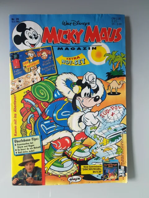 Micky Maus Heft 20 1993 mit Beilage Extra Not-Set + Sammelkarten