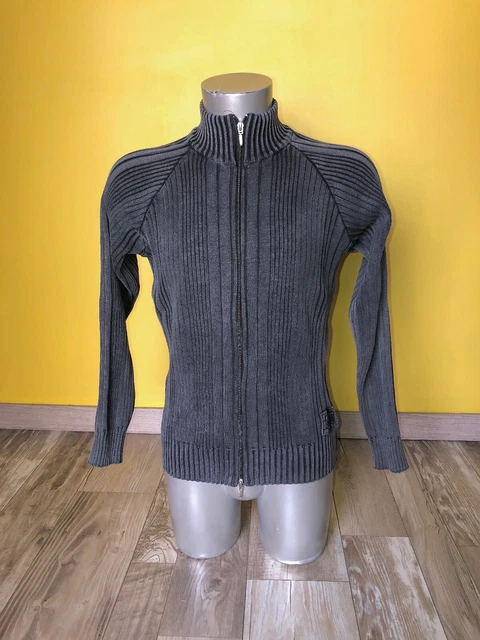 joli gilet zippé bleu pétrole SERGE BLANCO taille L EXCELLENT ÉTAT