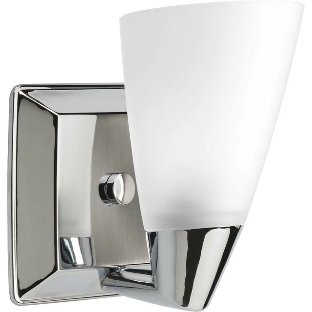 Progress Lighting Rizu Collection 1-Light Polished Chrome Bath Sconce