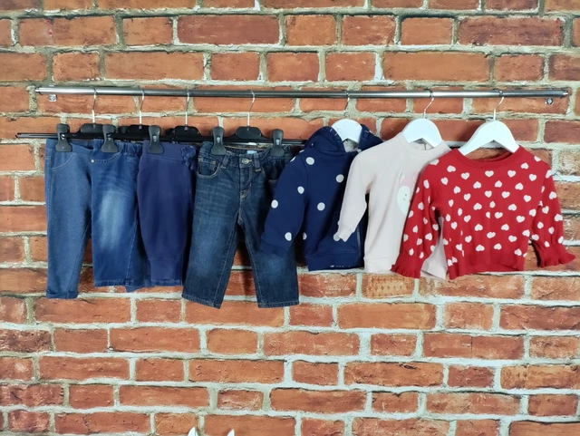 Felpa Con Cappuccio Bambino Età 6-9 Mesi Gap Benetton M&S Next Top Jeans 74Cm