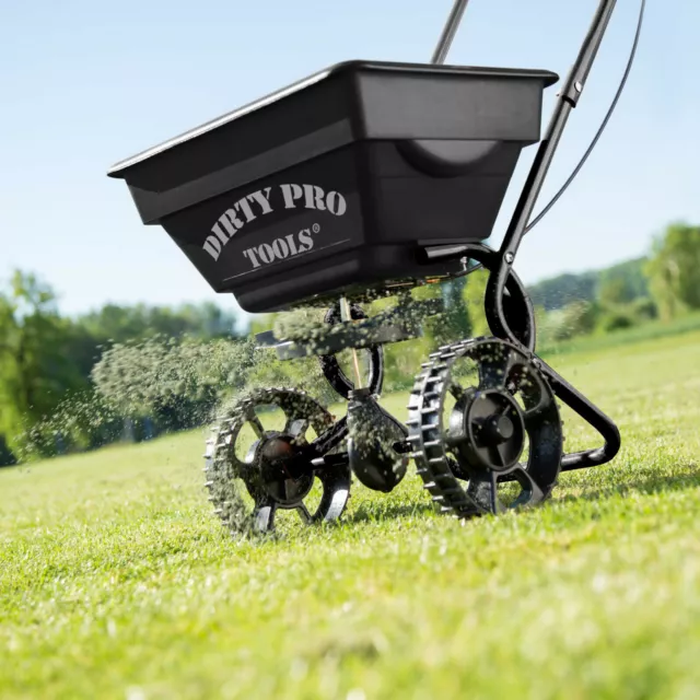 Professional Rotary Garden Spreader Large Lawn Fertiliser Grit Grass Seed