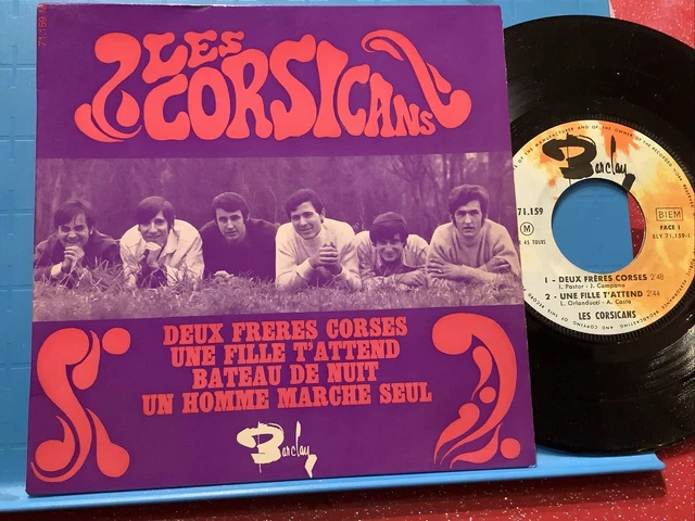 Ep 45T   Les. Corsicans  B 71159.     Groupe Psyché Corse