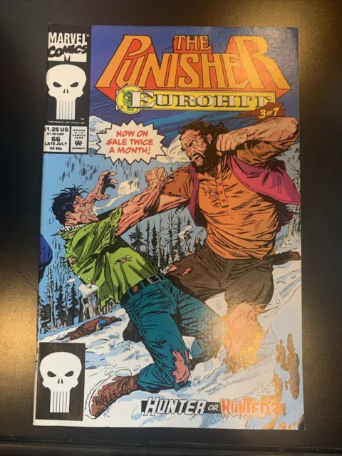 The Punisher Eurohit Part 3 Of 7 Comic Book  Vol Ii #66 Marvel Comics 1992