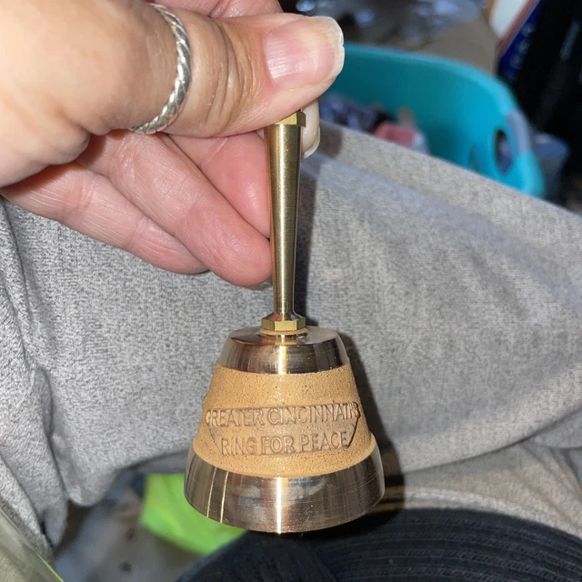 2000 Ring for Peace World Peace Bronze Bell Cincinnati  Ohio