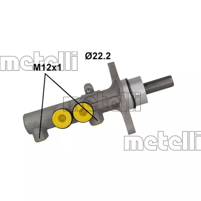 ORIGINAL® Metelli 05-1186 Hauptbremszylinder#