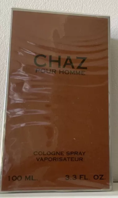 Chaz  Pour Home 3.3oz Men's Eau de Cologne New In Box Sealed Discontinued