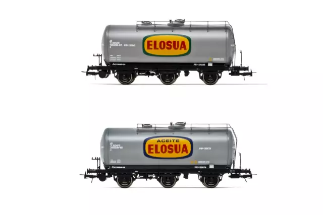 (Rissige Verpackung) Electrotren HE6024 Renfe Öl Elosua Tankwagen HO Spurweite