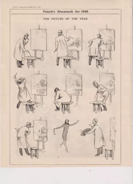 1927 Two Punch Cartoons (on facing pages) The Picture of the Year