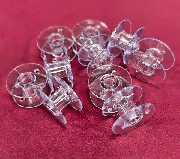 10 x Genuine Brother/Babylock Plastic Bobbins X52800150 (made in Taiwan)